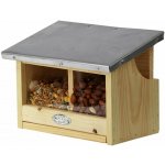 Esschert Design Krmítko pro veverky Double 18 x 25 x 17,5 cm dřevo kov hnědá – Zboží Dáma