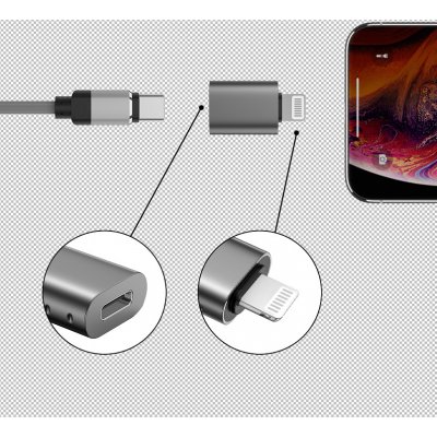 Swissten ADAPTER LIGHTNINGM/USB-CF – Zboží Živě