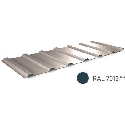 Satjam T18 poly 0,5 x 1170 x 3000 RAL 7016 antracit 1 m² – HobbyKompas.cz