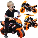 Teddies motorka oranžovo-černá plast 35x53x74cm – Sleviste.cz