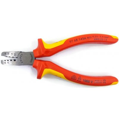 Knipex Kleště na kabelové koncovky izolované 1000V VDE, 145mm