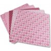 Vystřihovánka a papírový model Folia 463/1010 Origami papír Basics 80 g/m2 10 x 10 cm 50 archů růžový