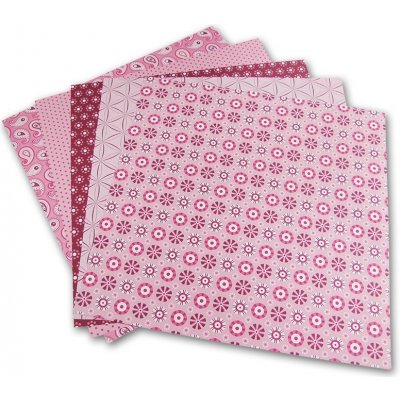 Folia 463/1010 Origami papír Basics 80 g/m2 10 x 10 cm 50 archů růžový