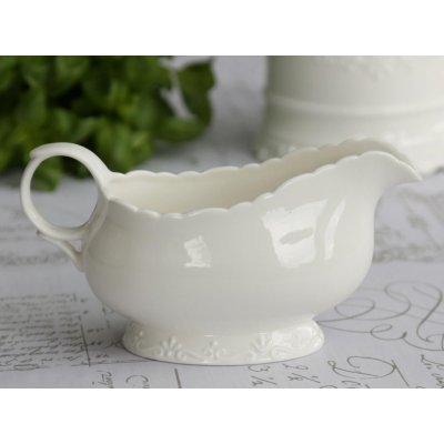 Chic Antique Porcelánový omáčník bílý Provence 410 ml – Zboží Mobilmania