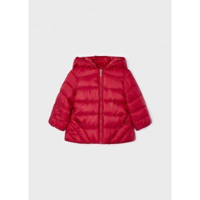 MAYORAL Dívčí oboustranná zimní bunda/kabát s kapucí červená – Zboží Mobilmania
