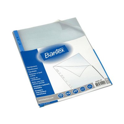 Bantex, U-kapsa, PP, A4, 80 mic Barva: modrý okraj – Zboží Živě