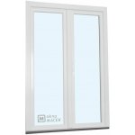 Kömmerling balkonové dveře 70 AD O+OS klapačka levé bílá 120 x 210 cm oboustranná klika + FAB + hliníkový práh – Hledejceny.cz
