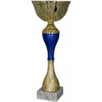 Kovový pohár Zlato-modrý 32 cm 12 cm – Zboží Dáma