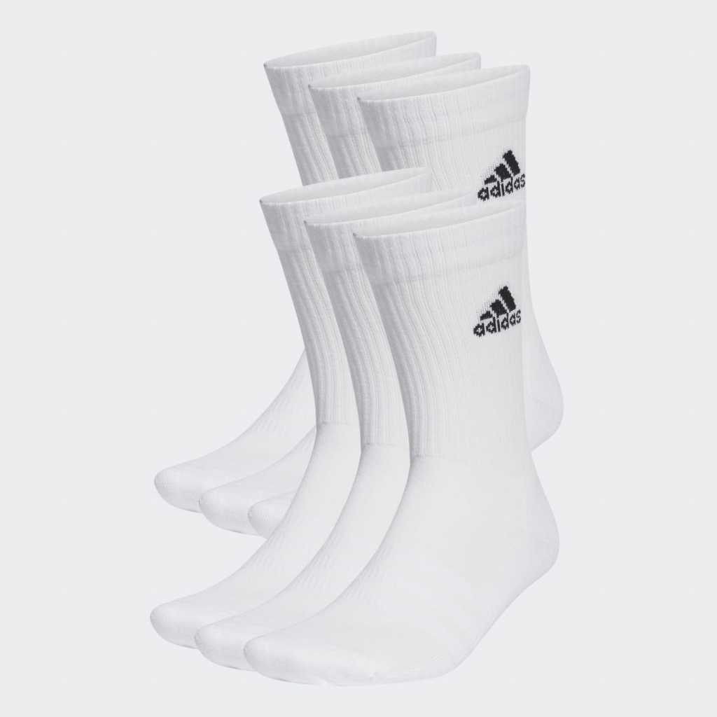 adidas ponožky Cushioned Sportswear Crew Socks 6 Pairs White