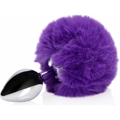 Ouch! Bunny Tail with Metal Butt Plug Purple – Sleviste.cz