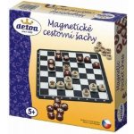 Teddies Magnetické cestovní šachy dřevo společenská hra v krabici