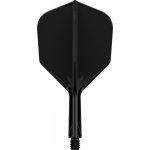 Letky a násadky na šipky v jednom Target K-Flex černé, No6 letky a krátké násadky – Hledejceny.cz