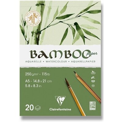 Akvarelový blok Clairefontaine Bamboo - A5, 20 listů, 250 g – Sleviste.cz