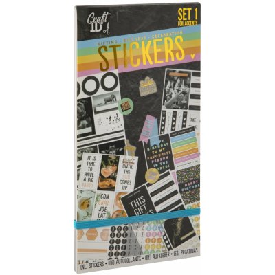 Craft Creative Velká sada samolepek 20 archů narozeniny dárky oslavy – Zboží Dáma