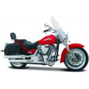 Model MiastMaisto o motorka na stojánku Yamaha Road Star stříbrná ado červená 1:18