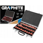 Graphite Frézovací bity, stopka 8 mm, 35 ks. – Zboží Mobilmania