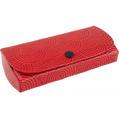 Kožené pouzdro na brýle Dračí kůže červené – Zboží Dáma