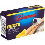 Giana Sardinky ve slunečnicovém oleji s citronem, 125 g – Zboží Dáma