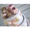 dortNEdort Pampers třípatrový plenkový dort III. 16 ks Premium Care Růžová