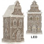 Clayre & Eef Perníkový LED domek Gingerbread Cotti - 17*15*35 cm – Hledejceny.cz