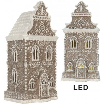Clayre & Eef Perníkový LED domek Gingerbread Cotti - 17*15*35 cm – Hledejceny.cz