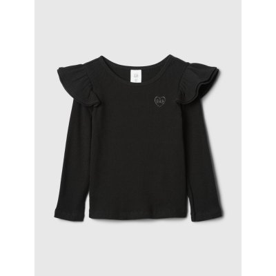 GAP Baby top s volánky Černá – Zboží Dáma