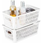 Orion Univerzální košík NESTA stohovací bílý plast vel. M 731190 – Zboží Dáma