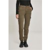 Dámské klasické kalhoty Ladies High Waist Cargo Pants olive