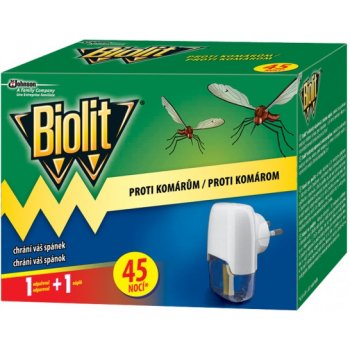 BIOLIT elektrický proti komárům 45 nocí 27 ml