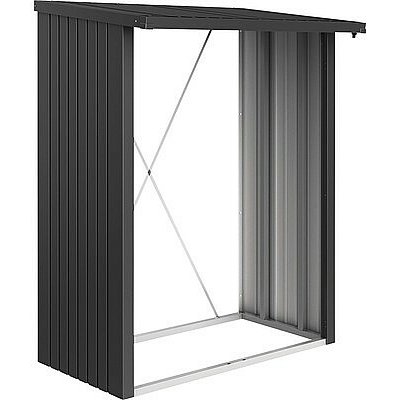 Biohort Dřevník Woodstock 157 x 102 x 199 cm tmavě šedá metalíza – Sleviste.cz