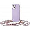 Pouzdro a kryt na mobilní telefon Apple Tech-Protect Kryt se šňůrkou pro iPhone 14 PLUS - Tech-Protect, Icon Chain Violet