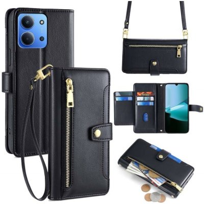 VSECHNONAMOBIL 124201 PASTEL Peněženkové pouzdro pro Xiaomi Redmi 15C / Redmi 15C 5G černé – Sleviste.cz