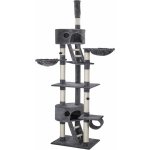 Tectake Kočičí škrabadlo šedé Hansi 40 x 65 x 240-260 cm – Zboží Dáma