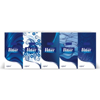 Velvet Original papírové kapesníčky 4-vrstvé 10 x 10 ks – Zboží Dáma