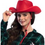 R-Kontakt.cz Kovbojský klobouk červený rodeo – Zboží Dáma