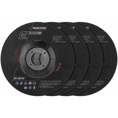 PARKSIDE PERFORMANCE Sada řezných kotoučů, 12dílná / Sada hrubovacích kotoučů, 4dílná (sada hrubovacích kotoučů, 4dílná) – Hledejceny.cz