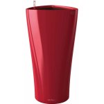 Lechuza Sloupový květináč Delta Premium červená lesklý 40 x 40 x 75 cm – Hledejceny.cz