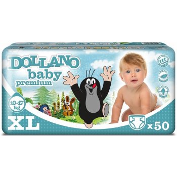 DOLLANO Baby Premium XL 10-17 kg 50 ks