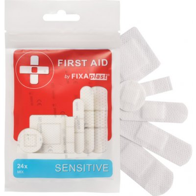 FIXAplast FIRST AID Sensitive náplast mix 24 ks – Zbozi.Blesk.cz