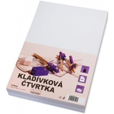 Čtvrtka kladívková bílá A3 250 g/m2 200 ks – Zboží Mobilmania