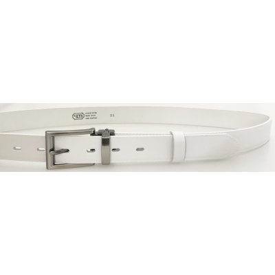 Penny Belts pánský kožený opasek 30-020-1-00 bílý – Zboží Dáma