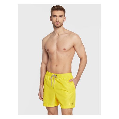 Calvin Klein Swimwear plavecké šortky KM0KM00787 žluté – Zboží Mobilmania