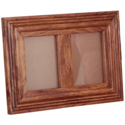 indickynabytek.cz - Fotorámeček Kali na 2 foto z indického masivu palisandr / sheesham – Zboží Živě