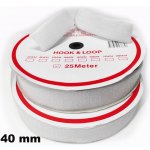 Pásek na suchý zip našívací Háček a Smyčka set bílý 40 mm x 25 bm – Hledejceny.cz
