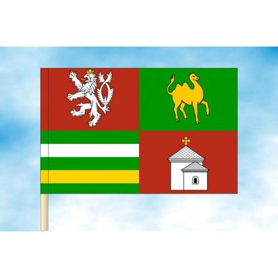 LIBEA, s.r.o. Vlajka Plzeňského kraje Rozměr: 30×45 cm, Uchycení: Návlek na žerď – Hledejceny.cz