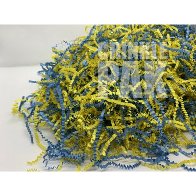 CrinklePAK mix modrožlutá papírová výplň do krabic Hmotnost balení: 1kg – Hledejceny.cz