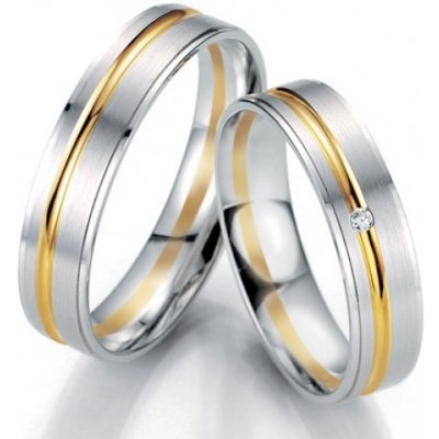 Breuning zlaté snubní prsteny BR48 07067BI BR48 07068BI