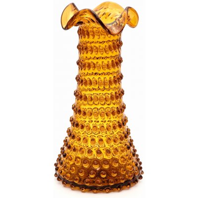 Váza 32 cm - Hobnail - Ananas - amber – Hledejceny.cz