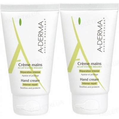 A-Derma Creme Mains regenerační krém na ruce 2 x 50 ml – Zboží Mobilmania