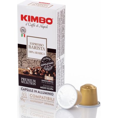 Kimbo Espresso BARISTA 100% Arabica ALU Kapsle do Nespresso 10 ks – Zboží Mobilmania